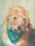 Dog Painting, Beagle - Terrier mix named Mindy